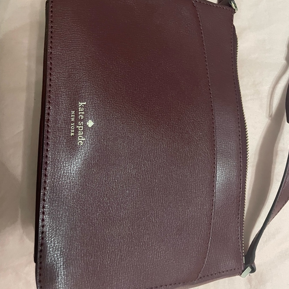 Used for a few month, maroon Kate spade purse